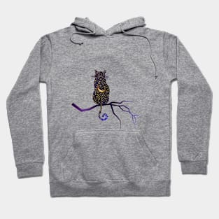 Cat-night in the stars and the moon Hoodie